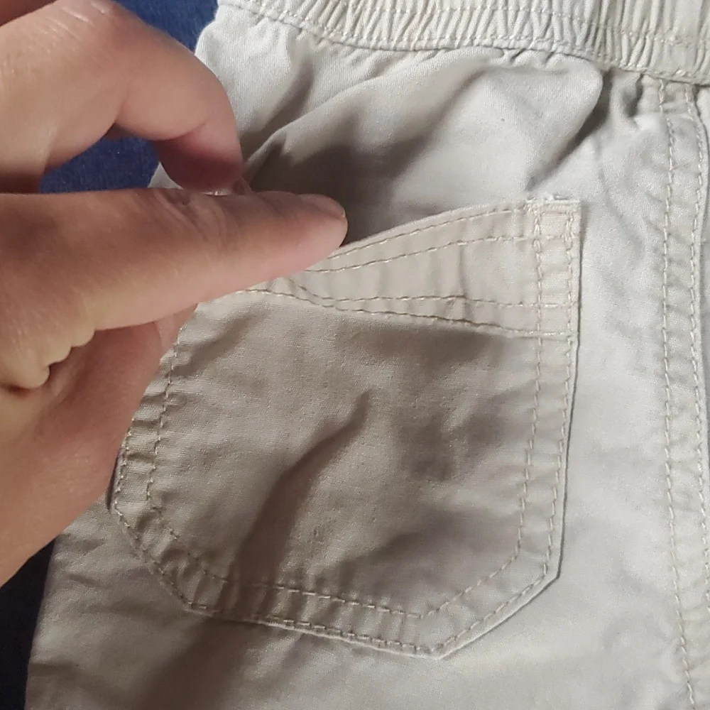 The Children's Place 2 in 1 Convertible Pants/Shorts Khaki Size 9-12 Months